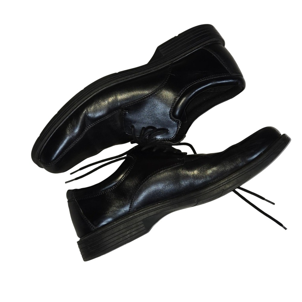 Nunn Bush Men's Black Leather Lace Up Dress Shoes Comfortable